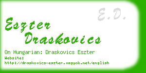 eszter draskovics business card